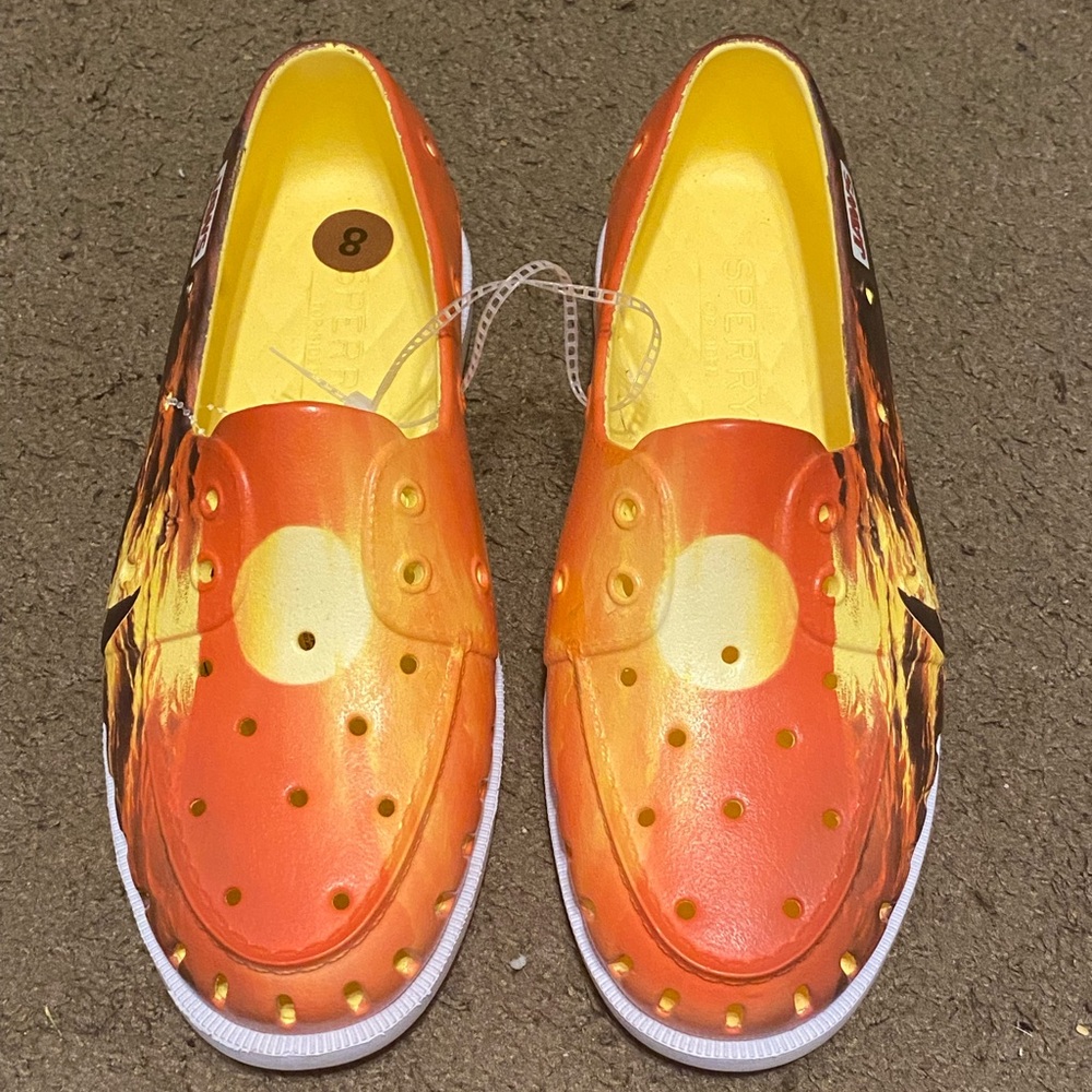 Sperry Men's Sunset Orange Slip-Ons